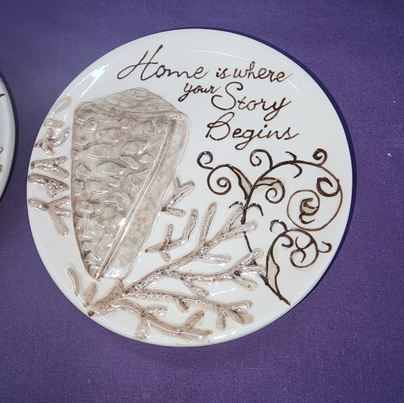 Set of 3 Beach Inspired Wall Decor Plates - Picture 5 of 5